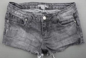 Women's 2.2 Denim Jeans Mid Rise Cut Off Short Shorts Gray Size 25 (Msr 27x1) - Imagen 1 de 4