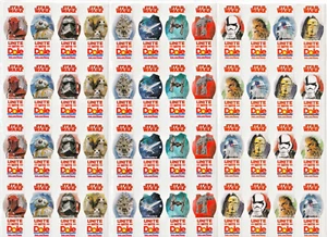 48 Unused Star Wars DISNEY/ Unite with DOLE Banana Stickers 3 Full Sheets Exc! - Picture 1 of 2