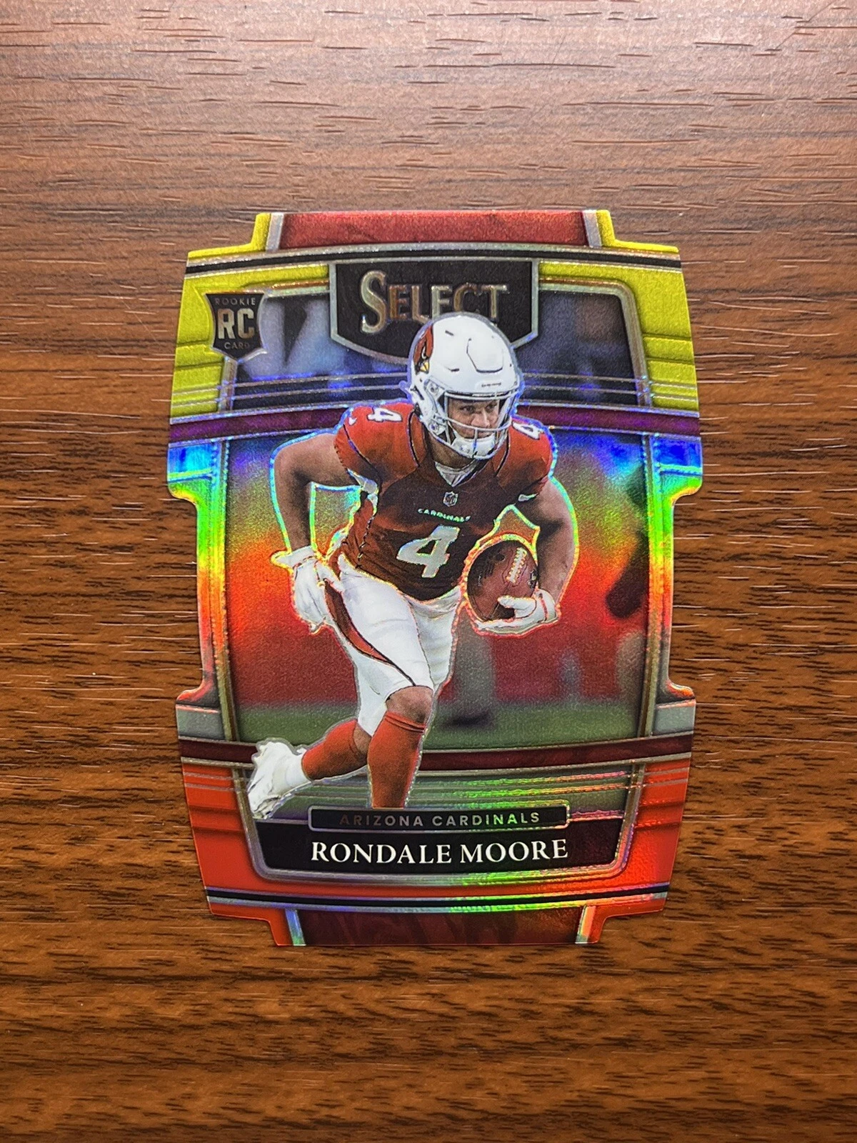 2021 Select Rondale Moore RED YELLOW ROOKIE SP #58 Panini Cardinals Die-Cut RC