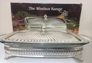 Mayfair Kollektion: Windsor Range - Pyrex Glasschale/Serviertablett - Silberteller - Bild 1 von 5