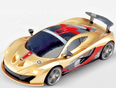 RC 1/43 Radio Control Micro RC McLAREN P1  GTR w/ LED Lights GOLD - Image 1 of 4