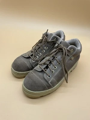 Vintage Candies 90's Chunky Lace-up Platform Size 8.5 Suede Brown Y2K Shoes - Image 1 of 4