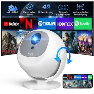 XGODY Gimbal A2 4K Projektor Android Beamer Bluetooth Smart LED WiFi Heimkino - Bild 1 von 15