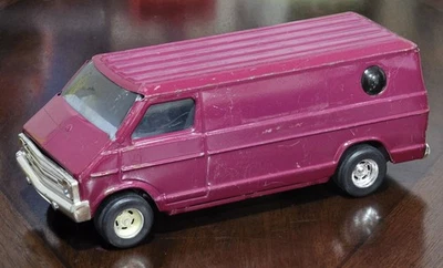 ERTL 1970s Dodge Van Purple Sunset Decal Bubble Windows Pressed Steel USA - Image 1 of 4