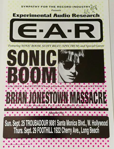 BRIAN JONESTOWN MASACRE SONIC BOOM PÓSTER ASTRONAUTAS 3 FUZZ ROCK IMPRESIÓN VOLANTE Punk - Imagen 1 de 19