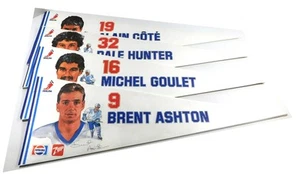 Lot of (120) 1980-81 Quebec Nordiques Pepsi-Cola/7UP Player Paper Pennants - Imagen 1 de 3