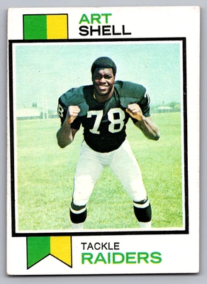 1973 TOPPS #77 ART SHELL RAIDERS ROOKIE - Image 1 of 3