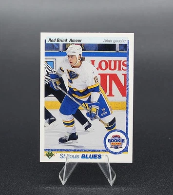 1990-91 Rod Brind'Amour Upper Deck French All Rookie Team - St. Louis Blues - Image 1 of 2