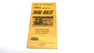 1965 NHRA RULE BOOK NOS DRAG RULES NATIONAL HOT ROD ASSOCIATION - Picture 1 of 4