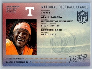 2017 Panini Prestige - Nfl Passport Alvin Kamara #11 (RC) - Picture 1 of 2