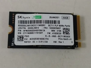SK Hynix BC711 HFM256GD3HX015N 256 GB NVMe 42mm Solid State Drive - Picture 1 of 6