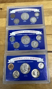 Americana Coin Series Silver-3 Set Collection Yesteryear, Vanishing, Presidents - Picture 1 of 9