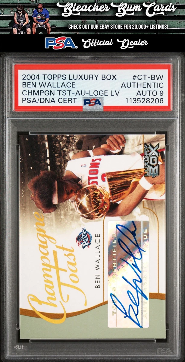 Ben Wallace Autographed Basketball Trading Cards & Accessories for