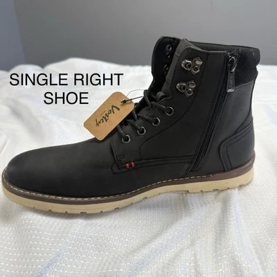 Bota de motocicleta AMPUTEE SINGLE RIGHT Vostey masculina 10.5 preta com cadarço - Imagem 1 de 4