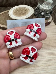 Abrigo de Papá Noel hecho a mano Navidad molde de silicona para manualidades - Imagen 1 de 8