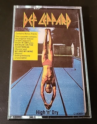 Def Leppard High 'N' Dry Cassette Tape Vintage 1984 PolyGram Records Plays - Image 1 of 4