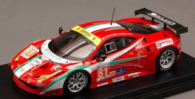 1:43 Fujimi FERRARI 458 N.81 Le Mans 2012 PERAZZINI-CADEI-GRIFFIN FJM1343008 Mod - Image 1 of 2