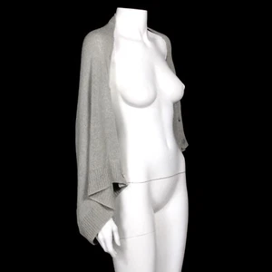 Soft Surroundings Oversize Loose Fit Cardigan Silver Sweater Womens size S/M 387 - Picture 1 of 5