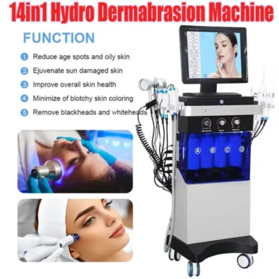 14in1 Aqua Peeling Facial Machine Skin Multifunction Hydra Dermabrasion Machine - Image 1 of 4