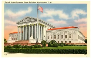 Postal Washington DC Corte Suprema de los Estados Unidos Edificio Lino Sin Publicar - Imagen 1 de 2