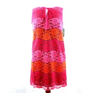 Juicy Couture Women's Black Label Lace Detailed Multi-Colored Mini Dress, Small - Picture 1 of 5