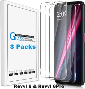 3er-Pack Premium Hartglas Displayschutzfolie für T-MOBILE REVVL 6 & 6 PRO 5G - Bild 1 von 6