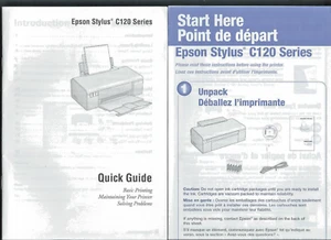 NEW Condition EPSON stylus C120 Series Quick Guide & SETUP - Picture 1 of 1