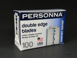 100 Personna Double Edge Safety Razor Shaving Blades FAST Shipping Made in USA - Picture 1 of 8