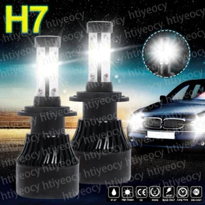 2025 New 4-Side H7 LED Headlight Car Bulbs 500W 50000LM High And Low Beam Bright - Picture 1 of 19