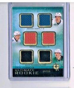 2013-14 Ultimate Collection Rookie Jerseys Trios Hertl/Monahan/Chiasson /65 #215 - Picture 1 of 2
