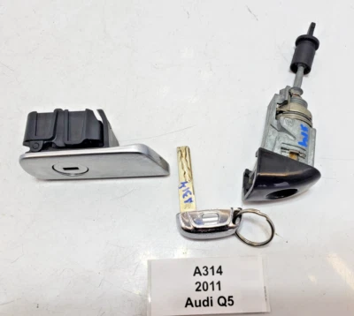 ✅ Juego de pestillos de llave de cilindro de cerradura de puerta OEM Audi Q5 SQ5 2009-2017 Foto 1 de 4