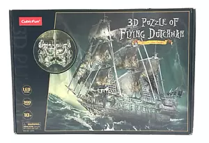 New CubicFun Green Led 3D Light Up Puzzle Of The Flying Dutchman Pirate Ship - Picture 1 of 11