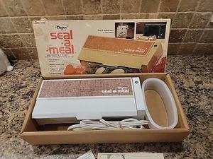 Vintage Seal-A-Meal NIB 1976 DAZEY Sealer White SAM-1 Recipe Book Cooking Pouch - Picture 1 of 10