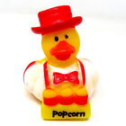 Popcorn Seller Rubber Duck 2" Circus Carnival Squirter Collectible Spa Bath ToyX