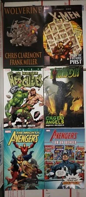 Marvel novela gráfica Lote de 6 Vengadores, Wolverine, Hulk Vs Hércules, Thunderbolt Foto 1 de 4