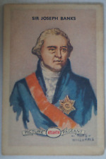 Australian Historical Series Vintage 1958 Atlantic Card Sir Joseph Banks