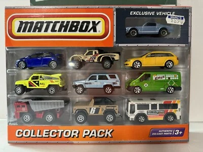 Matchbox 2010 Collector 10-Pack w/Exclusive Blue'65 Mustang GT  Diecast Cars F2 - Image 1 of 2