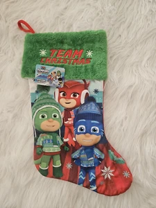 PJ Masks Power Heroes Christmas Holidays Stocking Gekko Catboy Owlette New - Picture 1 of 6