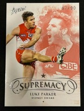 2019 AFL Select Supremacy Base Card No.96 Luke Parker Sydney 67/90 