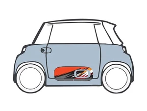 Citroen AMI Aufkleber Set Seitenklappe Blitz Racing AM C 20 - Bild 1 von 2