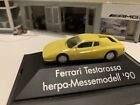 Herpa Ferrari Testarossa w kolorze żółtym 1:87 model targowy Herpa 1990