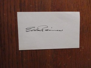 ELLA  RAINES(Died in 1988)("Phantom  Lady/Brute Force")Signed 3" x 5" Index Card