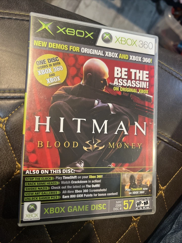 XBOX/XBOX 360 HITMAN BLOOD MONEY XBOX GAME DEMO DISC MAY 2006 DISC #57 - Image 1 of 1