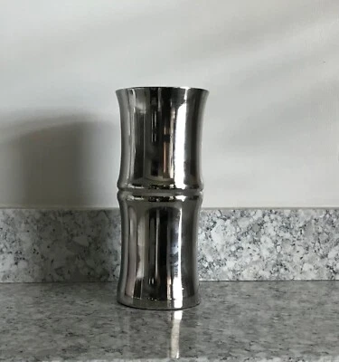 Z GALLERIE Healdsburg Vase Silver Small NEW - Image 1 of 3