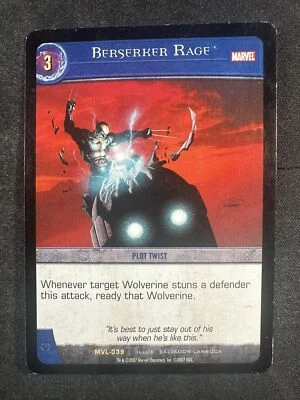 VS System TCG MVL-039 Berserker Rage Marvel Legends LP - Image 1 of 2