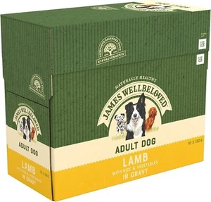 James wellbeloved Adult Dog Lamb with Rice in Gravy Pouches (10x150g) - Picture 1 of 8