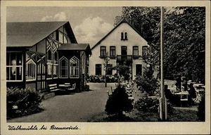 Bremervörde Niedersachsen AK ~1940 Walkmühle Inhaber Wilhelm Wahlen Mühle Lokal - Bild 1 von 2