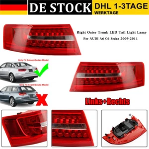 Für AUDI A6 C6 2009-2011 Rückleuchte LINKS + RECHTS Heckleuchte Schlussleuchte ~ - Bild 1 von 22