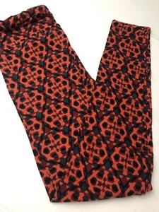 lularoe leggings os Orange Maroon Blau - Bild 1 von 2