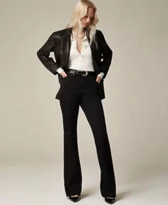 J.Crew High Rise Flared Leg Bootcut Jeans Women's Plus Size 36 Black '03 CC512 - Picture 1 of 9